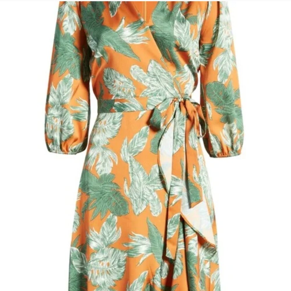 Sam Edelman Floral Wrap Dress~size 8 - Picture 2 of 15